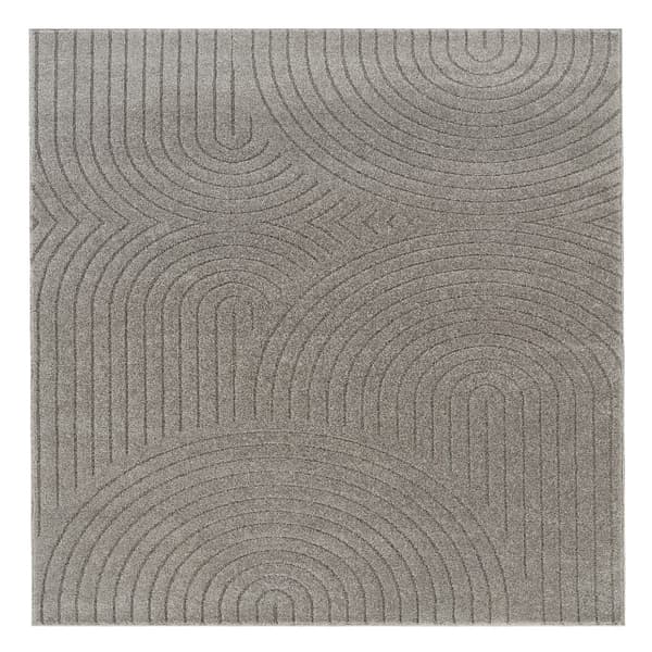 Zara Bene Grå Wilton Tæppe, 240 cm Kvadrat