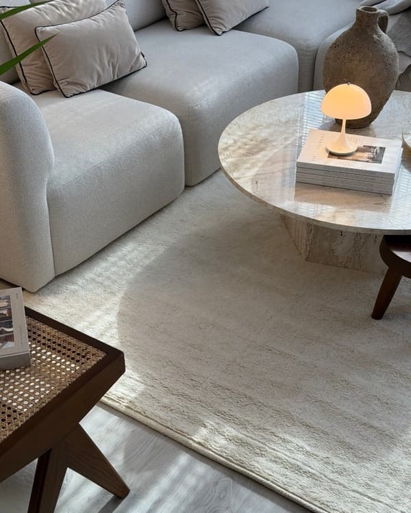 Jofrid Plain Offwhite 160x230 cm Ulmatta