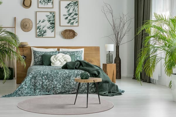 Clario Sølv Rund 240 cm Vaskbar Ryamatta