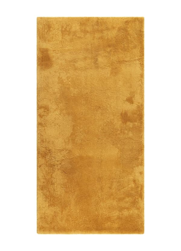 Lucid Ockragul Blød Ryatæppe 80x180 cm