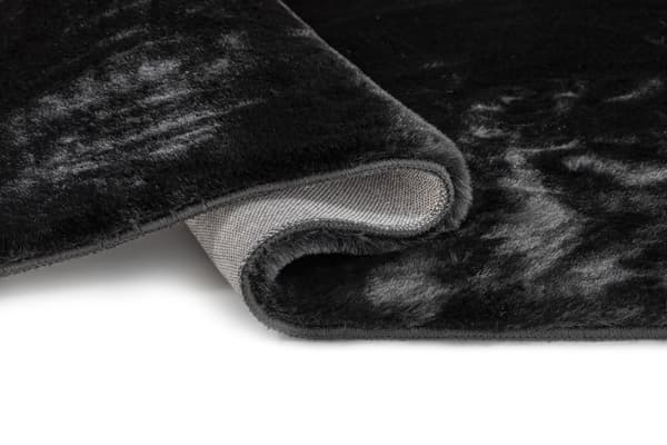 Eiderelle Sort 60x120 cm Blød Pels-look Tæppe