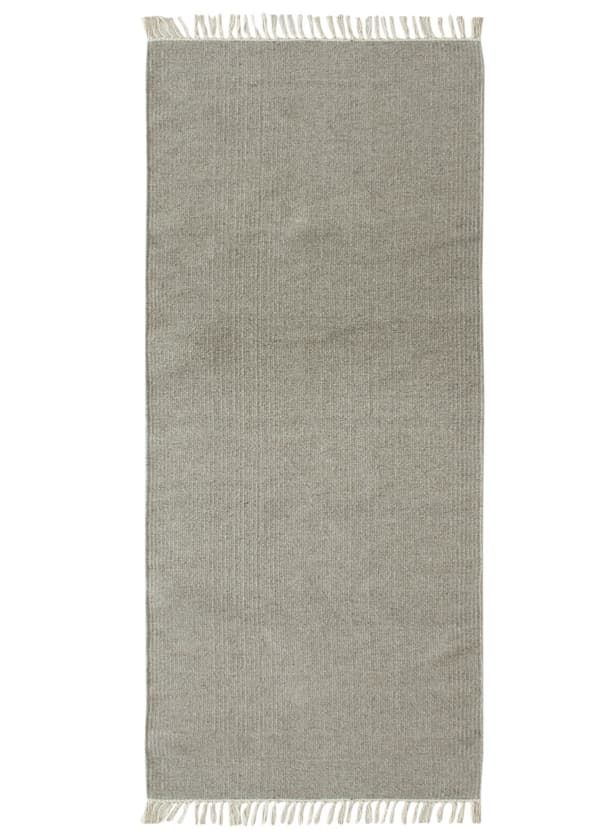 Dalen Grå Uldtæppe 75x150 cm – Blødt og Holdbart