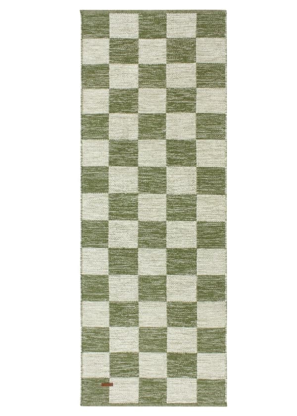 Webster Grøn Uldtæppe 75x230 cm - Blødt og slidstærkt