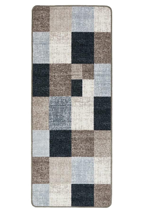 Rusko Grå/Taupe 80x200 cm Gummerad Matta