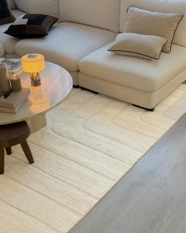 Jofrid Klay Offwhite 240x340 cm Uldmåtte