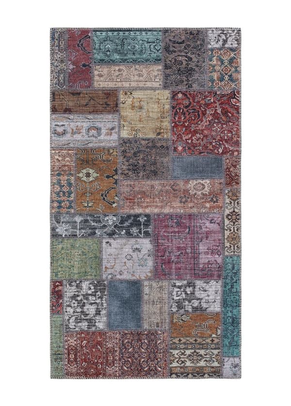Markiss Multi Patchworkmåtte 80x150 cm - Farverig og holdbar