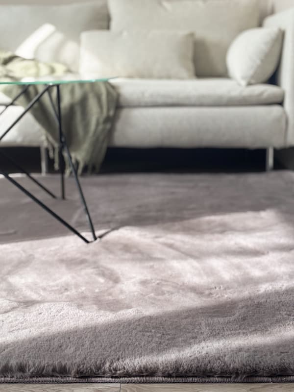 Eiderelle Antracit 200x290 cm Blød Pelslook Tæppe
