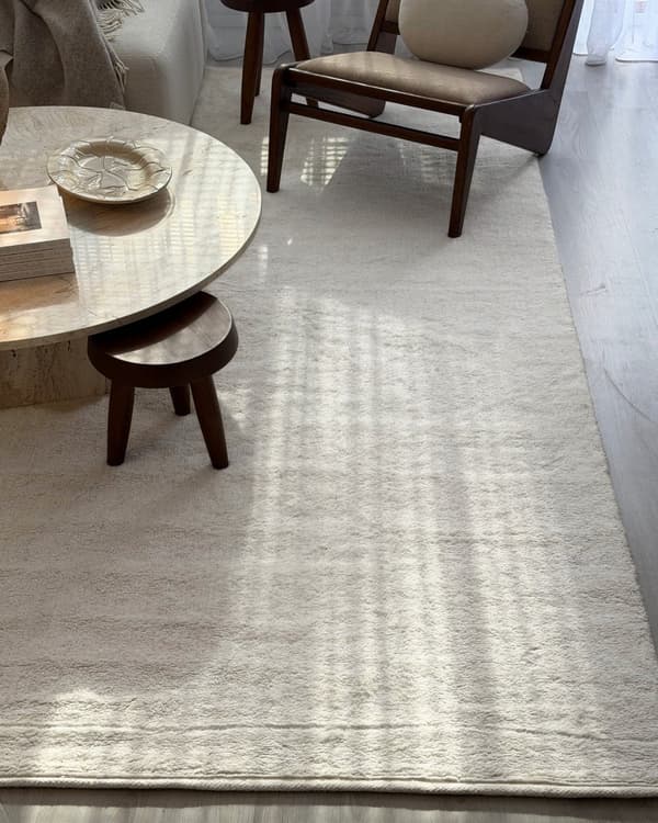 Jofrid Plain Offwhite 240x340 cm Ulmatta