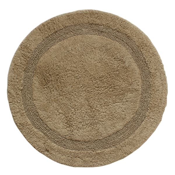 Noah Foam Taupe Rund 100 cm Badrumsmatta