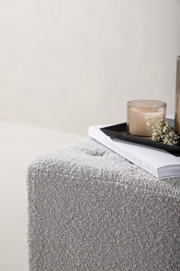 Sittpuff Elydrane Welly Ljusgrå