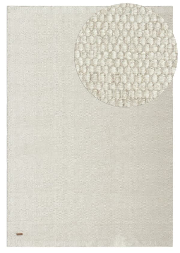 Norrsken Offwhite Uldtæppe 200x290 cm - Blødt og Elegant