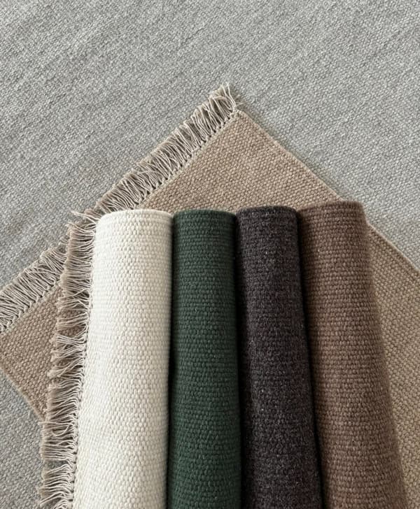 Lana Silver Kvadrat 250 cm Ullmatta