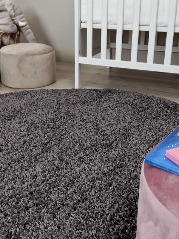 Komon Antracit Rund 300 cm Ryamatta