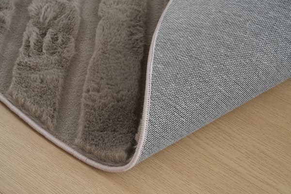 Rabbit Soho Taupe Rund 240 cm Pelsmåtte
