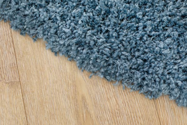 Komon Blå Rund 300 cm Ryamatta