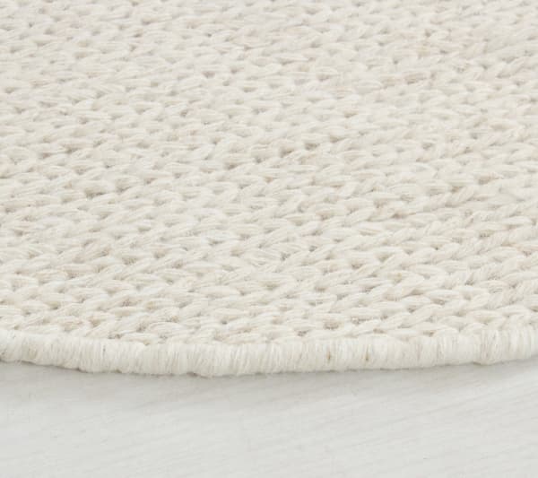 Mellby Offwhite Rund 240 cm Ullmatta