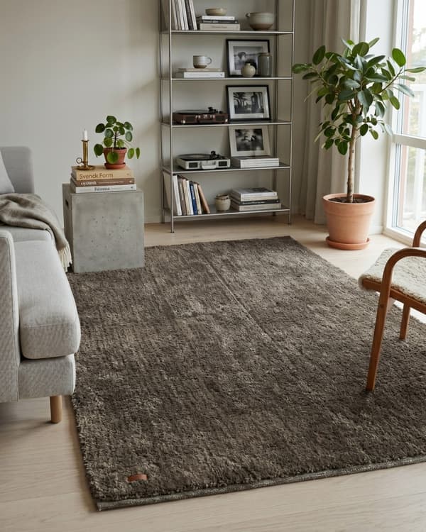 Jofrid Plain Taupe 240x340 cm Ulmatta