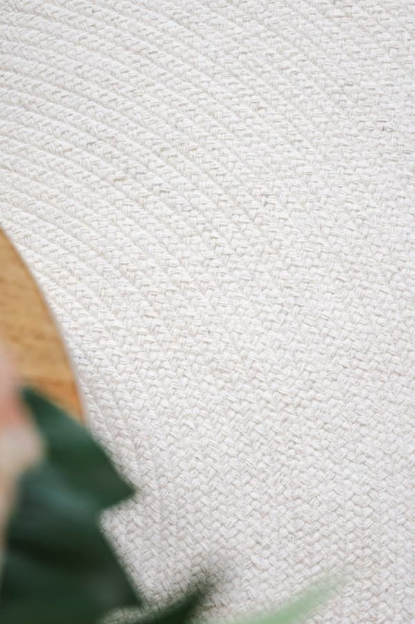 Saul Creme Rund 200 cm Ullmatta