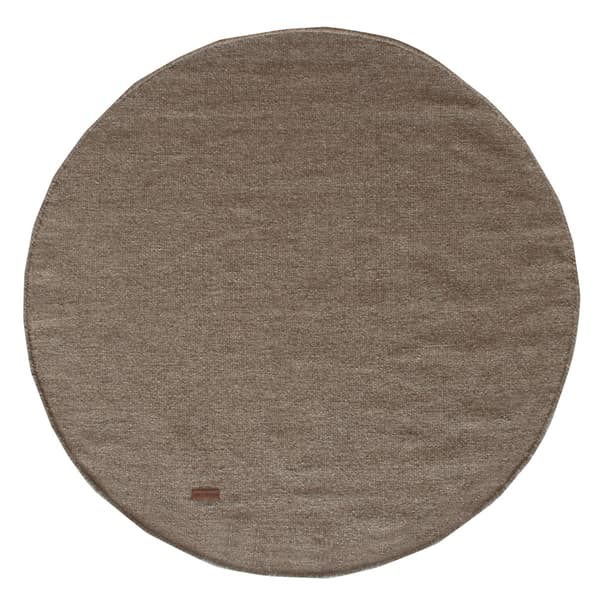 Dalen Brun Rund 120 cm Ullmatta
