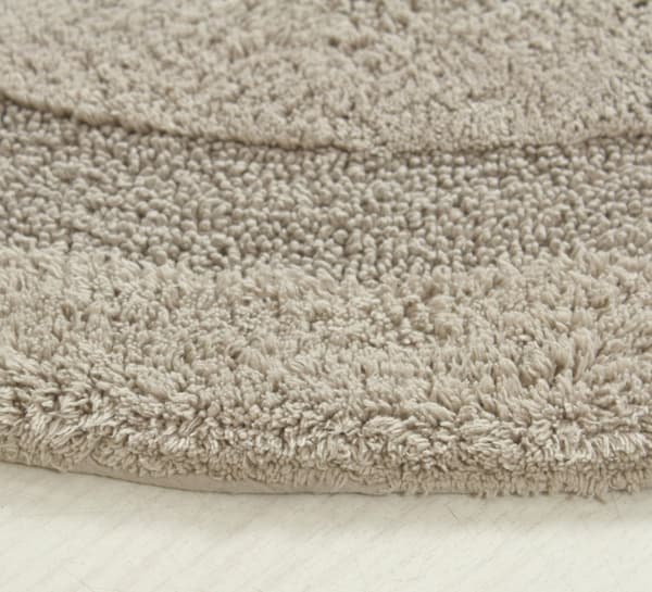 Noah Foam Grå Rund 60 cm Badrumsmatta