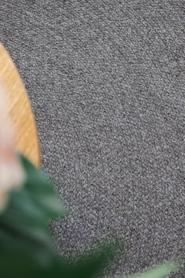 Saul Taupe Rund 200 cm Ullmatta
