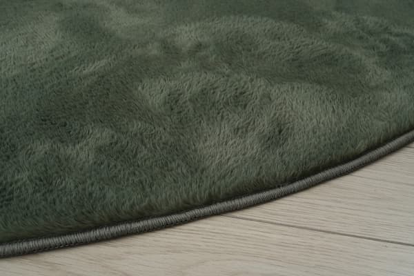 Cat Grøn Rund 200 cm Pelsmåtte