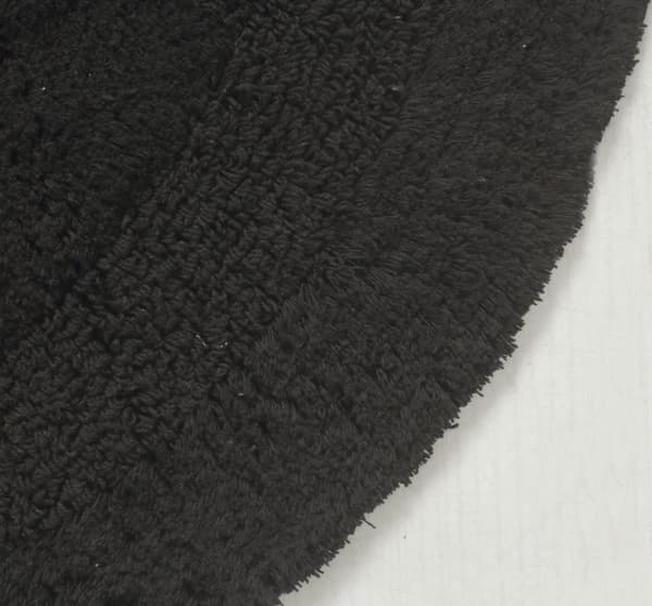 Noah Foam Svart Rund 100 cm Badrumsmatta
