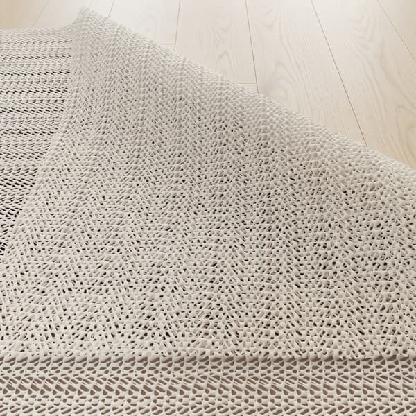 Saga Hvid Rund 200 cm Måtteunderlag/Antiskrid