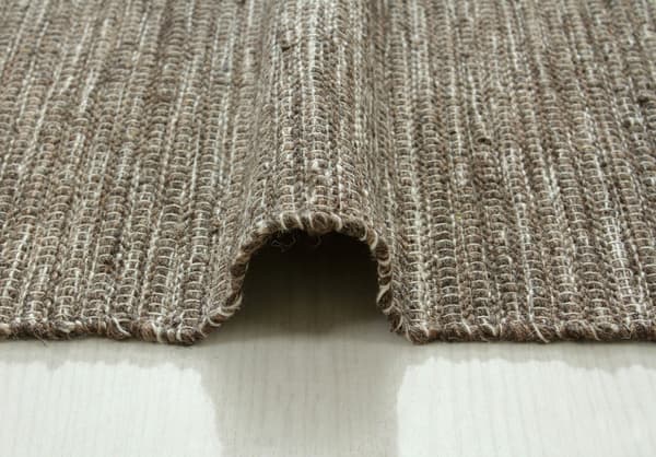 Molly Hør 75x150 cm Uldtæppe i lys linnefarge