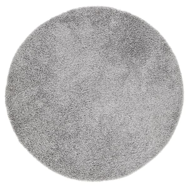 Komon Sølv Rund 300 cm Plysmåtte