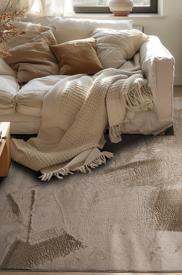 Ylva Taupe 180x280 cm Ryatæppe
