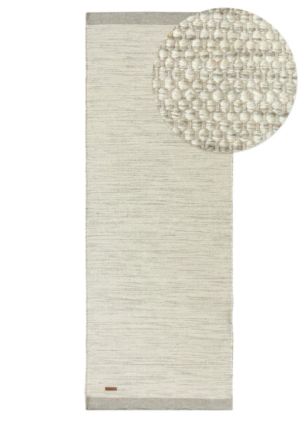Norrsken Grå Uldmåtte 75x150 cm - Blød og Holdbar