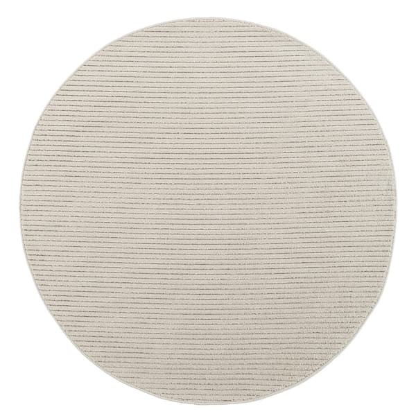 Selina Offwhite Rund 200 cm Tæppe