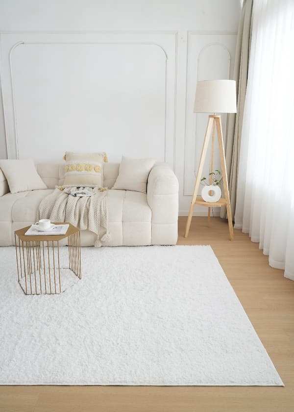 Teddy Offwhite Blød Ryamatta 200x290 cm