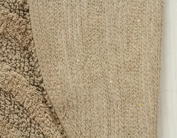 Noah Bene Taupe Rund 100 cm Badrumsmatta