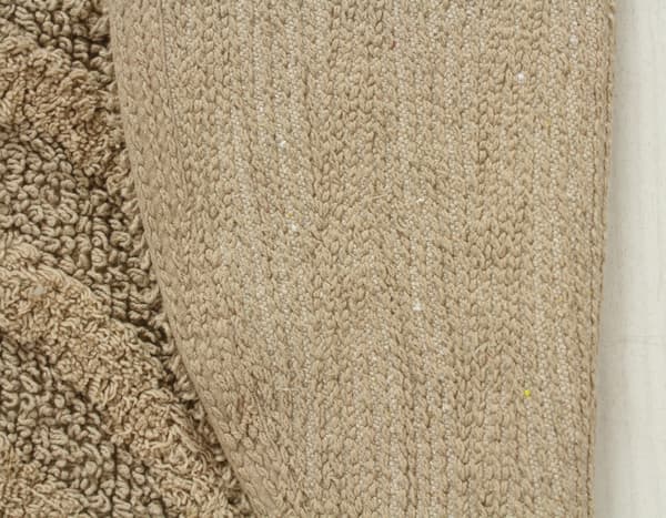 Noah Bene Taupe Rund 60 cm Badrumsmatta