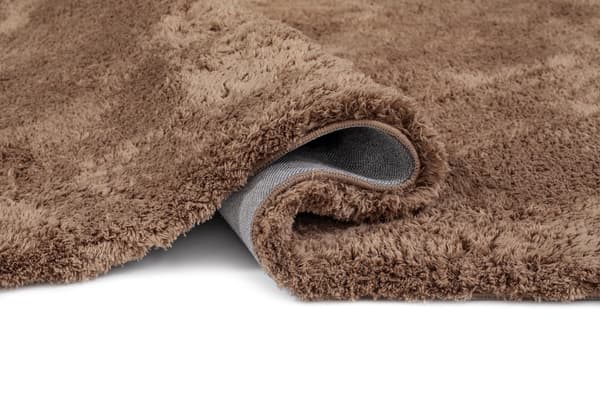 Lucid Mocca Rund Blød Ryamatta 160 cm