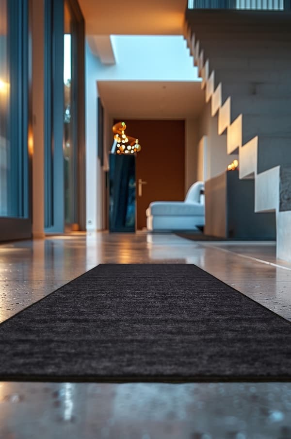 Torpe Antracit 80x400 cm Gummibelagt Tæppe