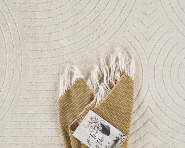 Zara Bene Offwhite Rund 200 cm Wilton Tæppe