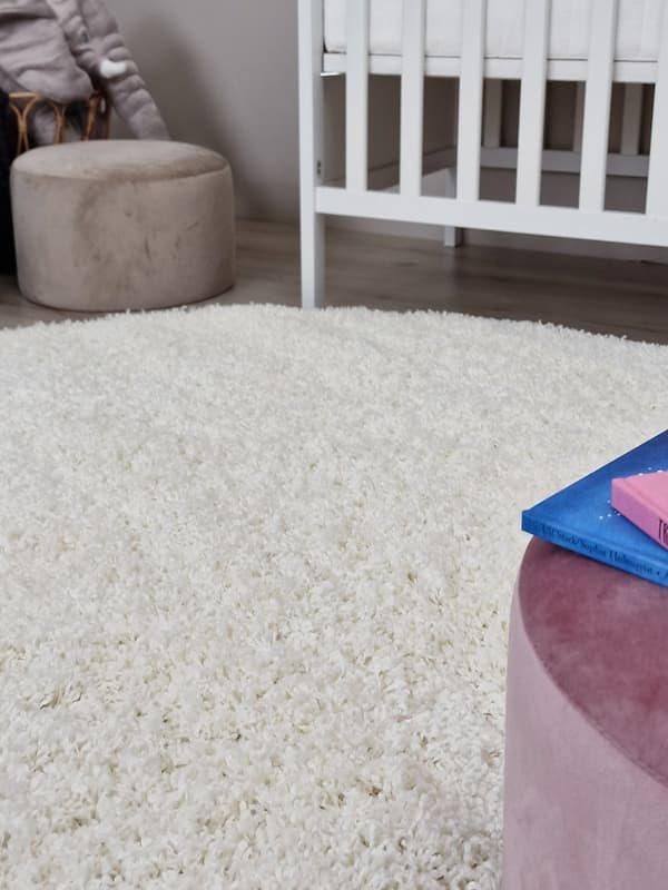 Komon Vit Rund 200 cm Ryamatta