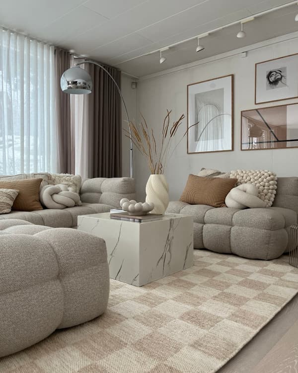Webster Beige 240x340 cm Ullmatta