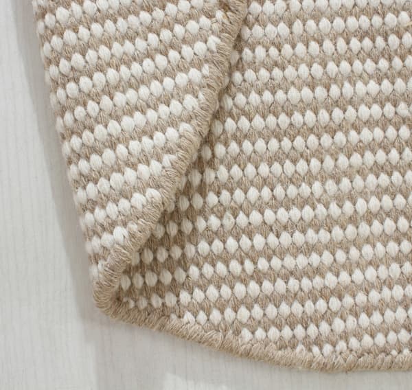 Nellie Beige Rund 160 cm Ullmatta
