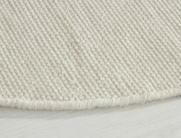 Norrsken Offwhite Rund 200 cm Ullmatta