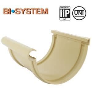 Lång ränndal - FIRSTPLAST - BI-SYSTEM - PVC 25 halv-rund - Sand - Ref GN125S