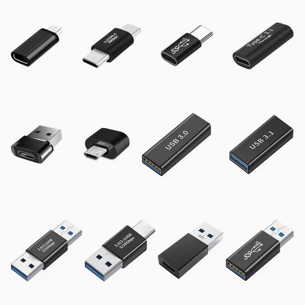 12-delers USB-C og USB 3.0 Adaptersett