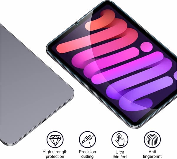 2x Hærdet glasmontre til iPad Mini 6 (2021)