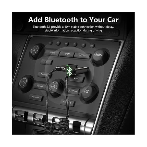 Trådløs USB Bluetooth 5.0 Audio Receiver 3.5mm AUX