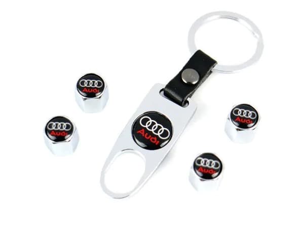 Audi logo ventilhattar med nyckelring