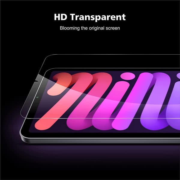2x Hærdet glasmontre til iPad Mini 6 (2021)