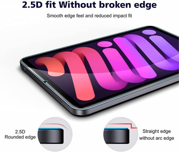 2x Hærdet glasmontre til iPad Mini 6 (2021)